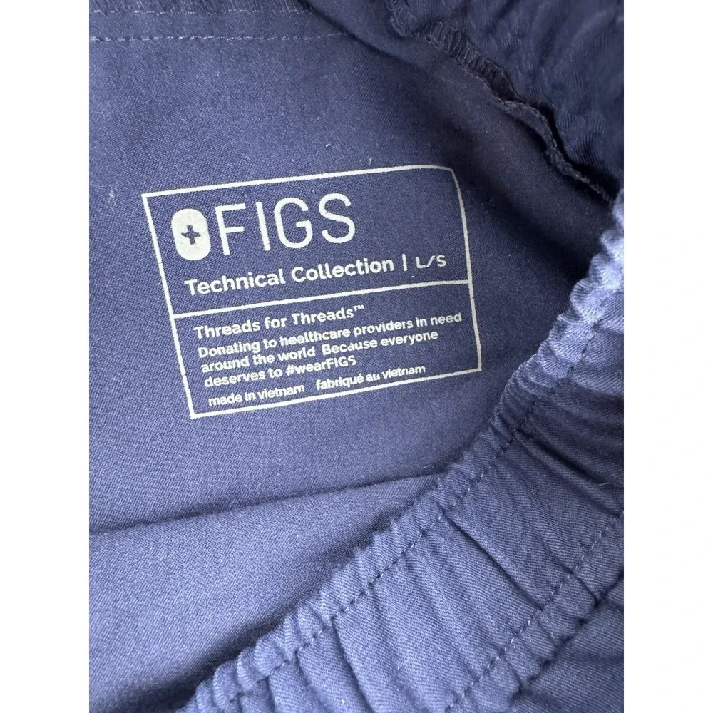 FIGS Pants Mens‎ Sz Lg/S Blue Tansen Scrubs Jogger Technical Uniform Drawstring